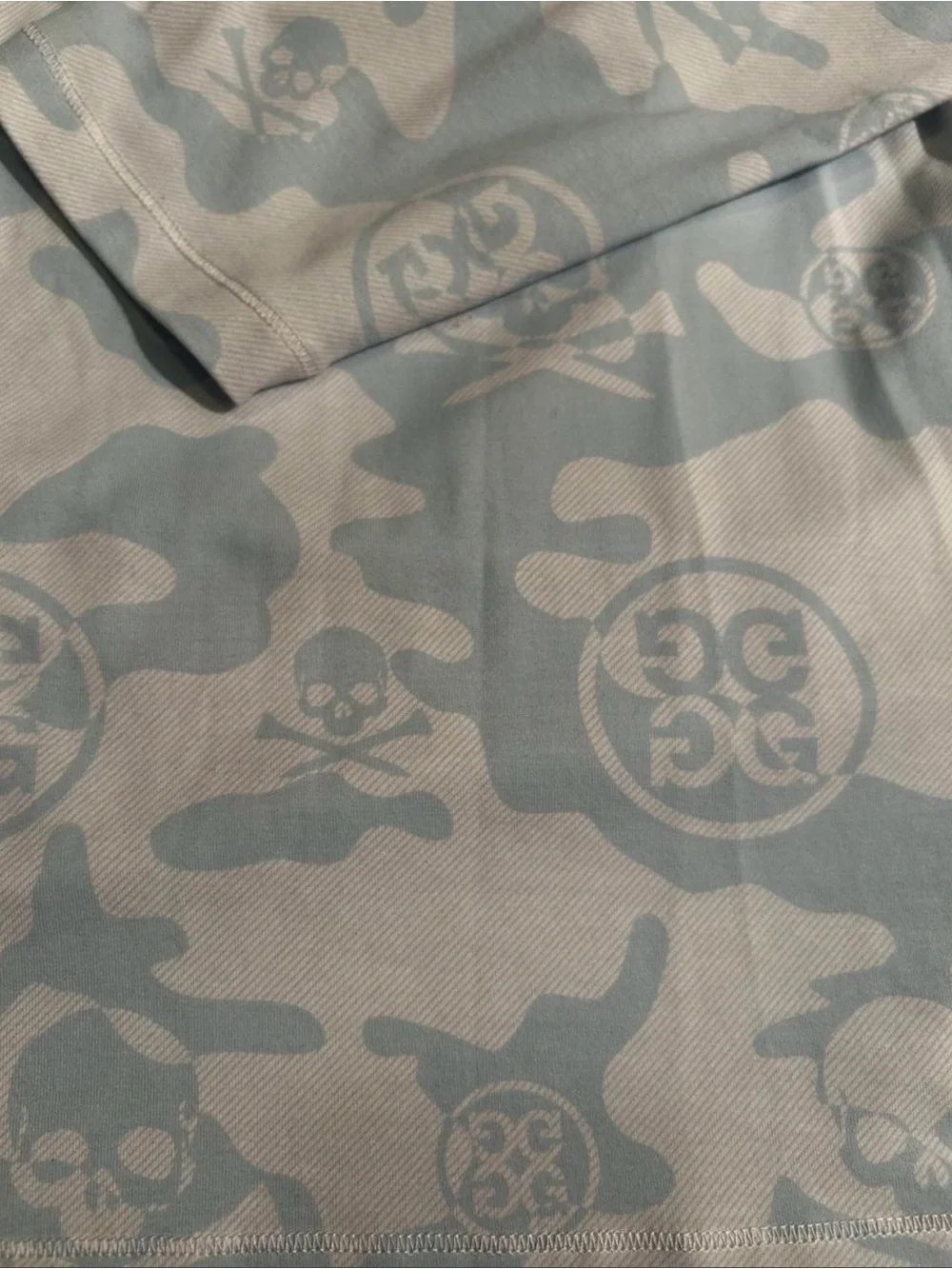 G/FORE XXL Golf Hoodie Men's Luxe Camo Quarter-Zip Pullover Daybreak Meas. Incl.